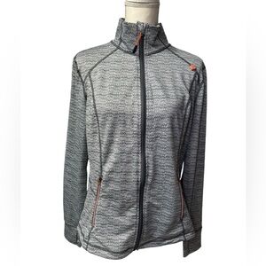 TANGERINE womens athletic full zip running yoga jacket size L EUC